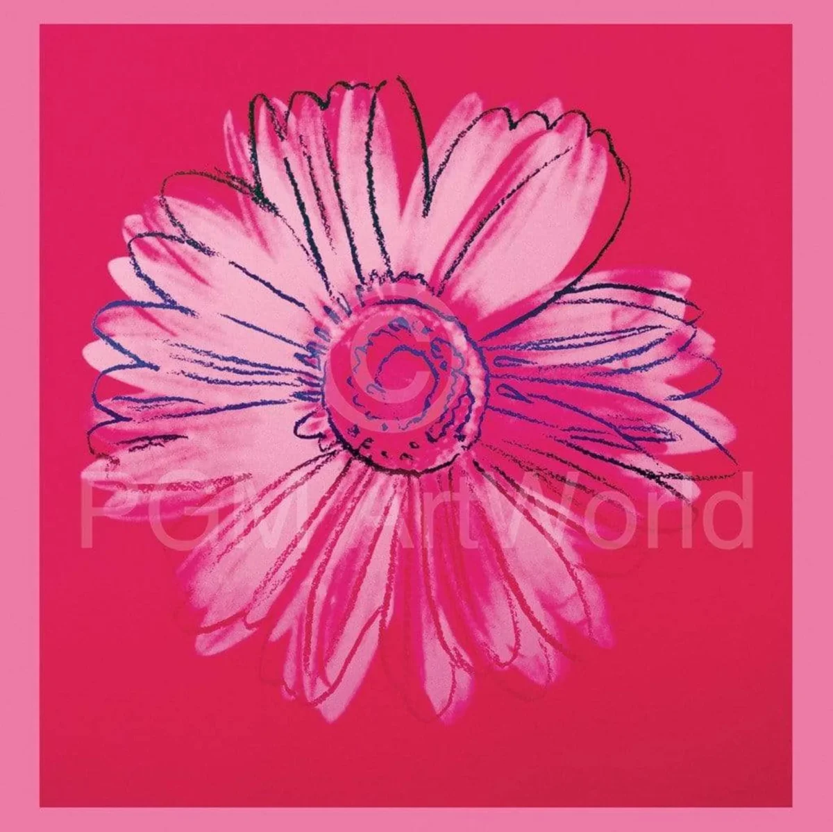 Affiche Art Andy Warhol - Daisy 1982 - 90x90cm – Image 2