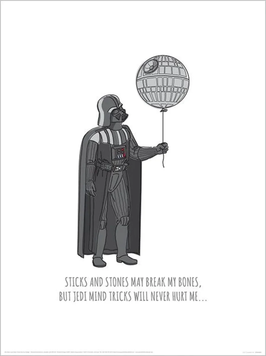 Affiche Art Star Wars - Jedi MinTricks 30x40cm