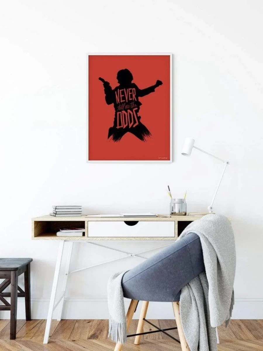 Affiche Art Star Wars - Silhouette Quotes Han Solo 30x40cm – Image 3
