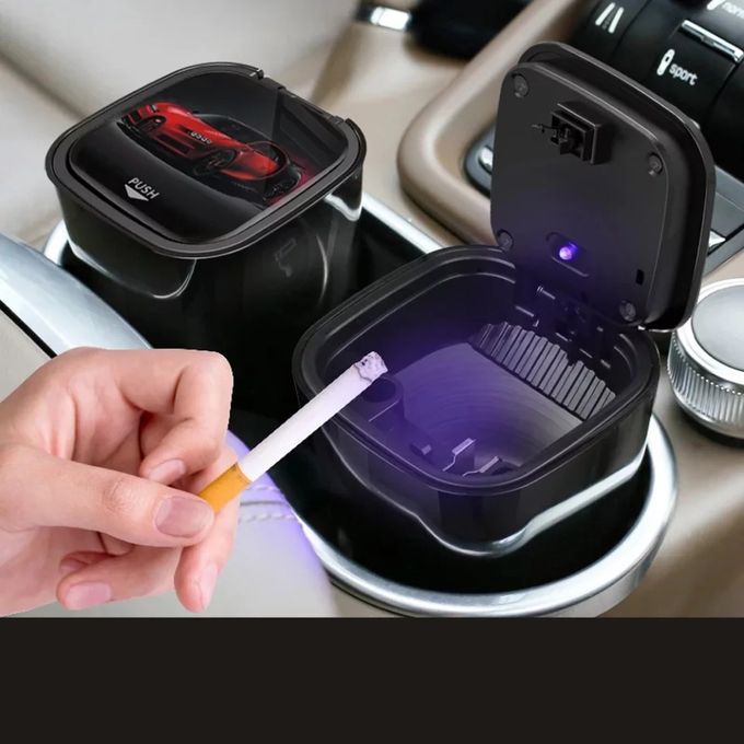 Cendrier de Voiture Détachable avec Lumière LED