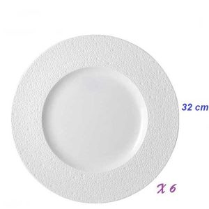 6 Grands Plats perforés