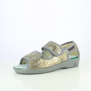 CALPES GRIS : Chausson ouvert souple et confortable