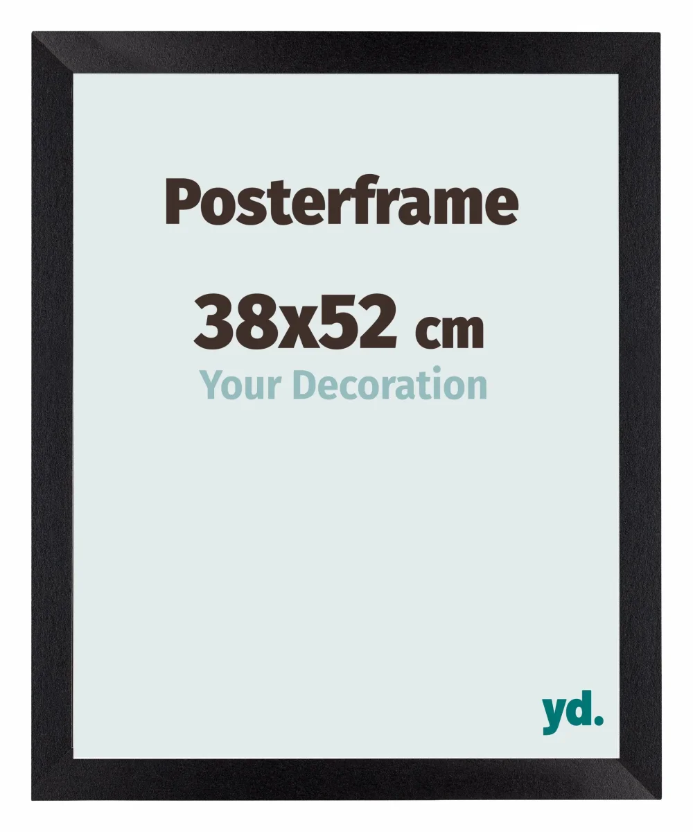 Cadre d'affiche 38x52cm Noir Mat MDF Parma