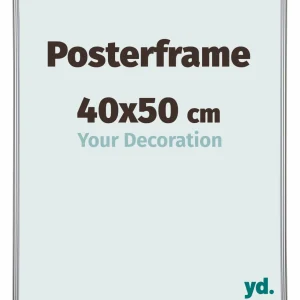 Cadre d'affiche 40x50cm Argent Brillant Plastique Paris
