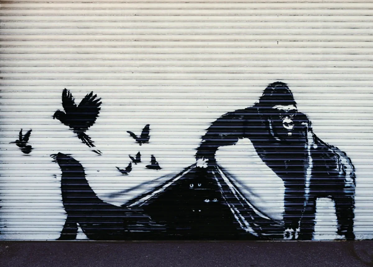 Affiche Art Banksy - Gorilla London Zoo 70x50cm – Image 2