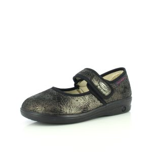 MARIA ELASTIQUE NOIR : Chausson ballerine très confortable