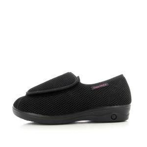 MARINA NOIR : Chaussons fermés à large ouverture