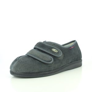 VOSGES GRIS : Chaussons confortables, enfilage facile