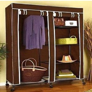 Armoire De Rangement Avec penderie Marron