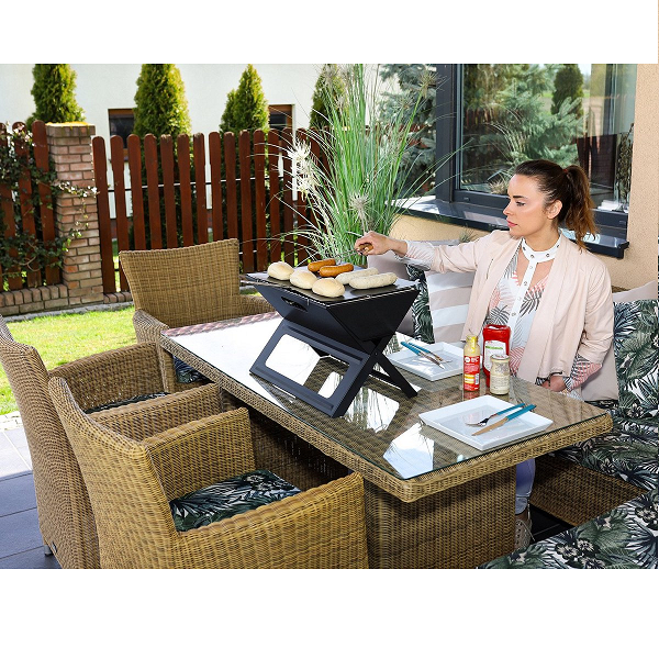 Barbecue A Charbon Portable Pliable 50,5cmx49,6cmx4cm – SPROM – Image 7