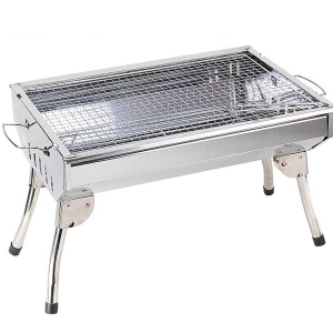 Barbecue A Charbon Portable Rectangulaire Inox
