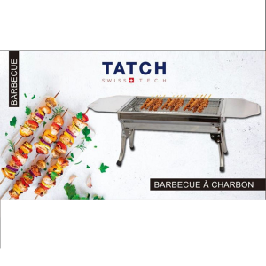 Barbecue A Charbon Portable Rectangulaire Inox