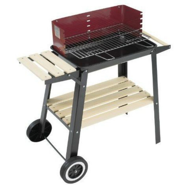 Barbecue à Charbon Wagon + Présentoir A Brochettes – Image 3