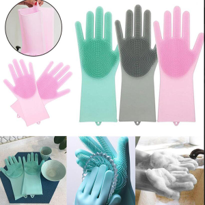 Gants de nettoyage magique en silicone multifonctions