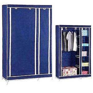 Armoire De Rangement Avec Penderie Bleu