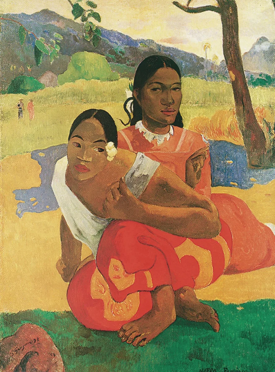 Affiche Art Paul Gauguin - Deux Tahitiennes 50x70cm – Image 2