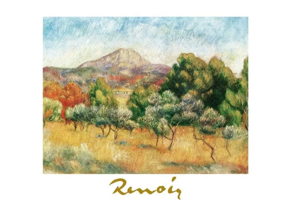 Affiche Art Auguste Renoir - Il mont Sainte-Victoire 70x50cm – Image 2