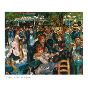 Affiche Art Auguste Renoir - Le Moulin de la Galette 70x50cm