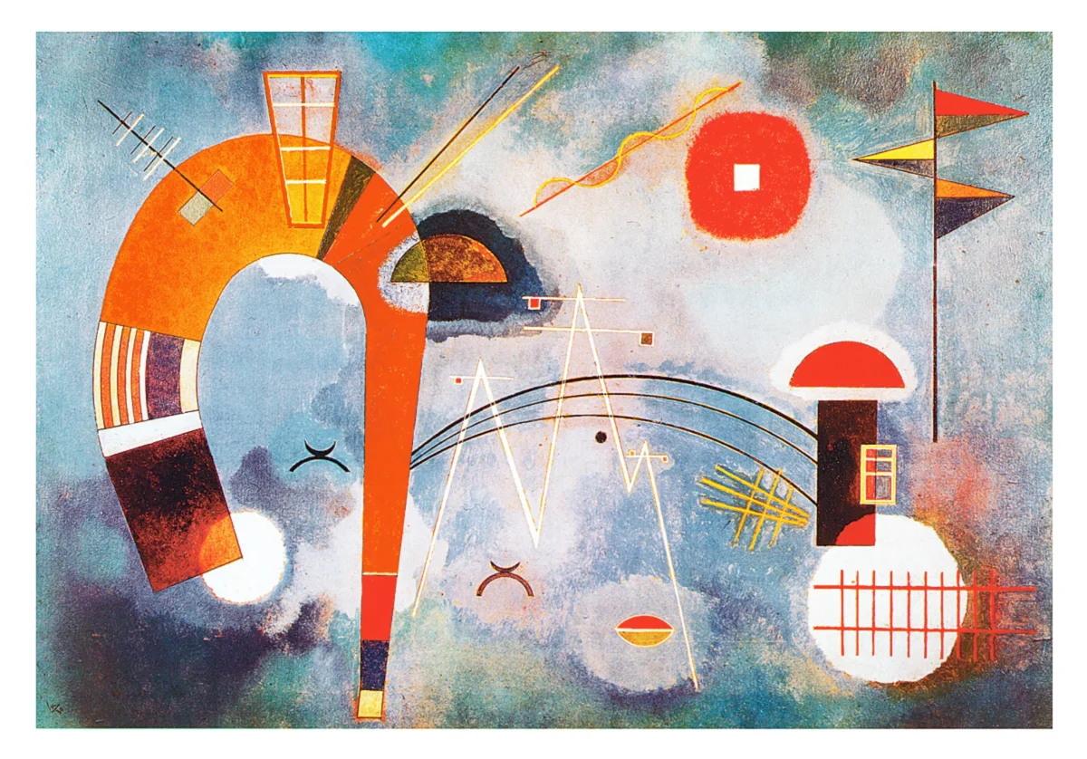 Affiche Art Wassily Kandinsky - Rond et pointu 100x70cm – Image 2