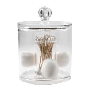 Rangement Maquillage Pour Cotons-Tiges Et Boules De Cotons